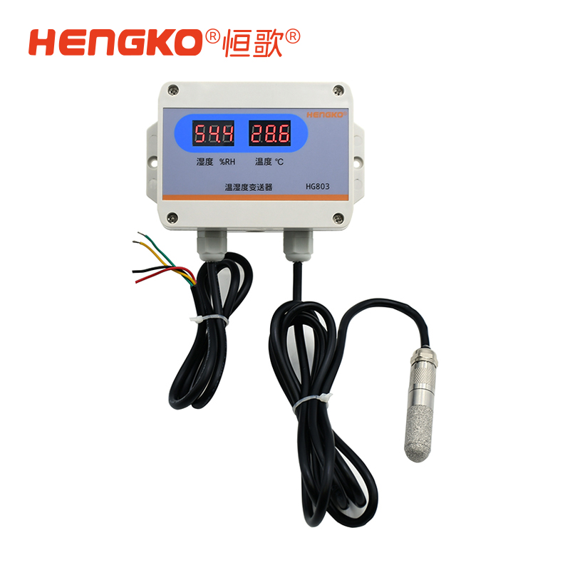 HG803壁掛式溫濕度變送器_帶防水不銹鋼探頭外殼用于養殖場 Featured Image