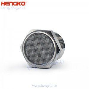 恒歌生產(chǎn)絲網(wǎng)燒結(jié)316不銹鋼平頭消聲器，消音耐用不銹鋼氣動過濾元件