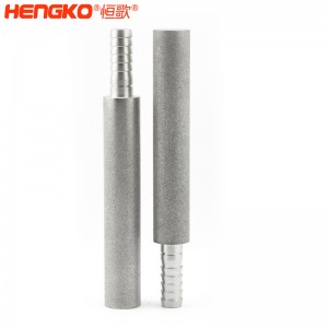 廠家批量生產不銹鋼粉末燒結曝氣頭擴散器 孔隙率高流通速度快，用于臭氧發生器